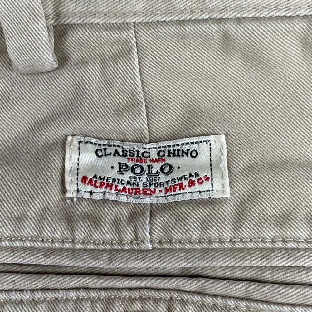 Polo Ralph Lauren Pants Mens 38/32 Tan Classic Chino Straight Leg Cotton Twill